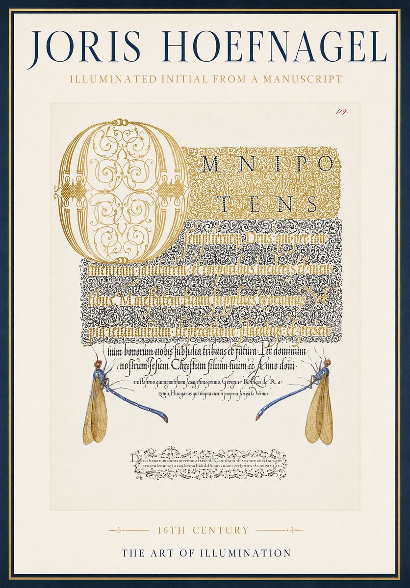 Joris Hoefnagel Omnipotens No4 - Poszter
