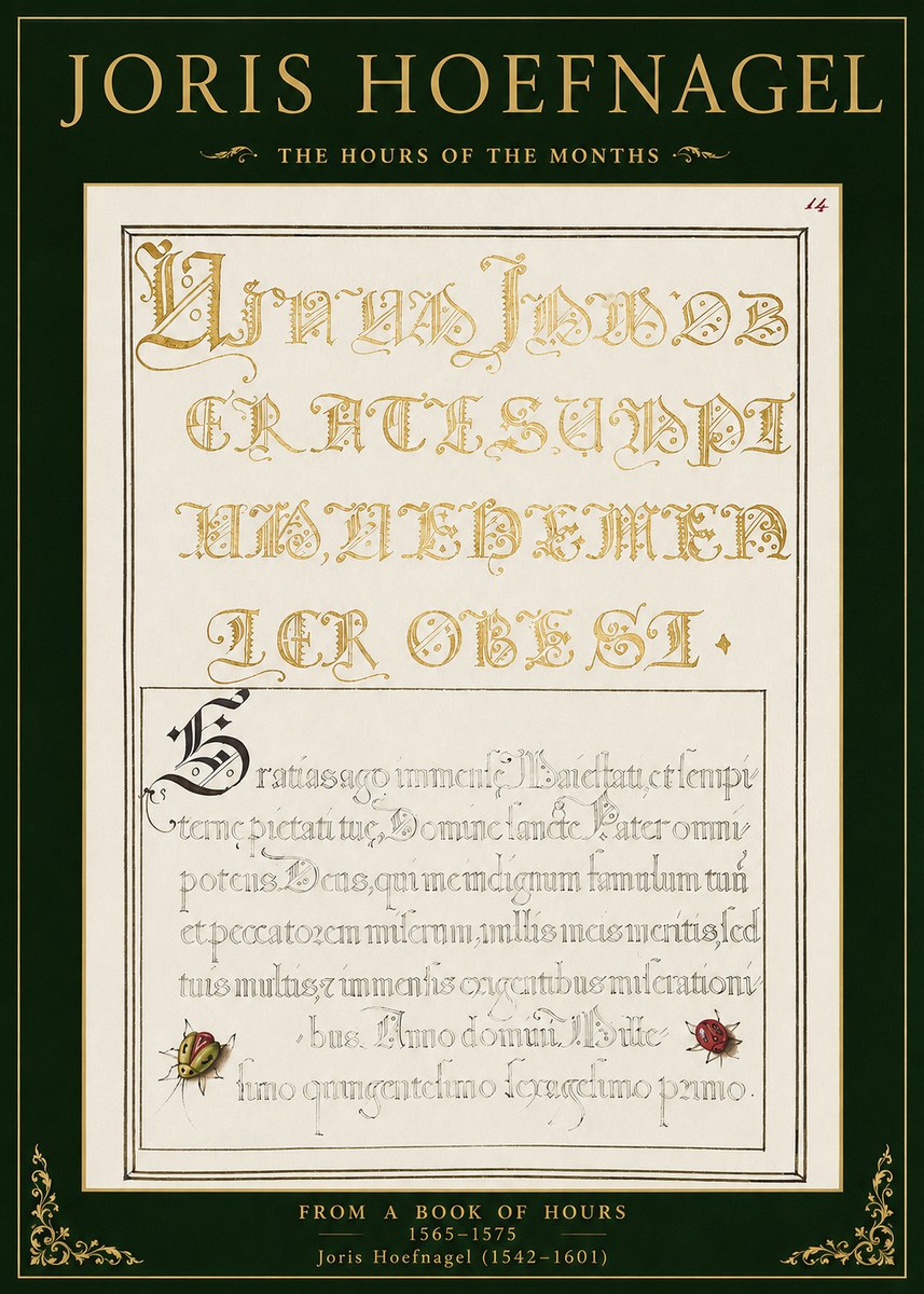 Joris Hoefnagel Gratias Tibi Agimus No2 - Poszter