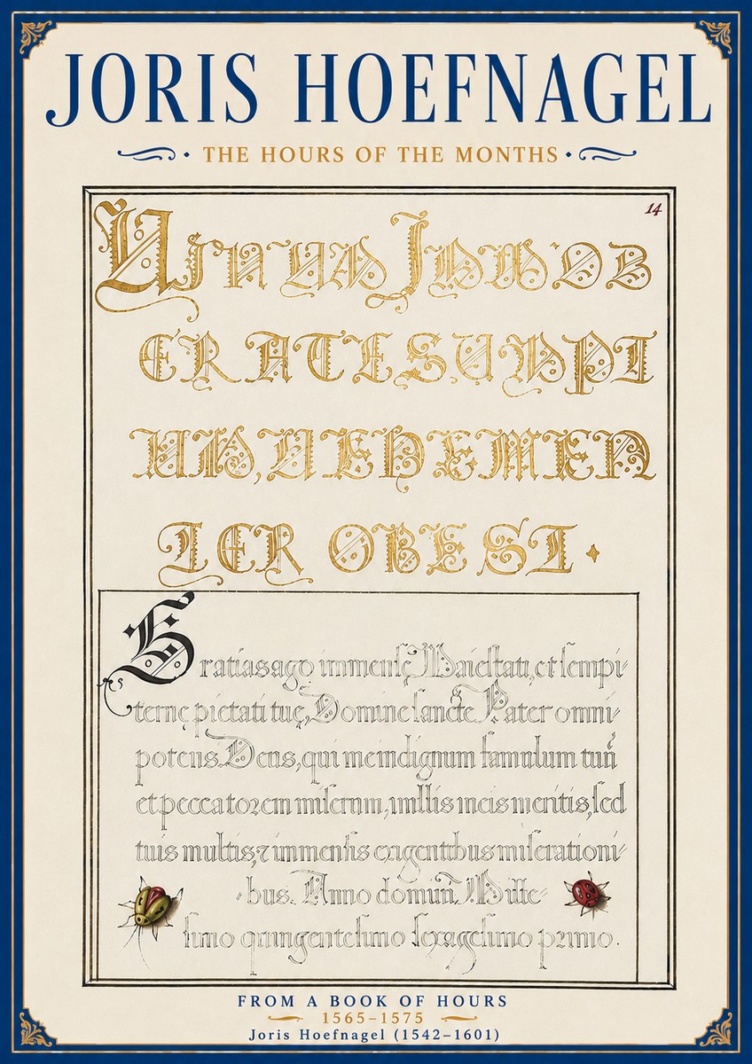 Joris Hoefnagel Gratias Tibi Agimus No6 - Poszter