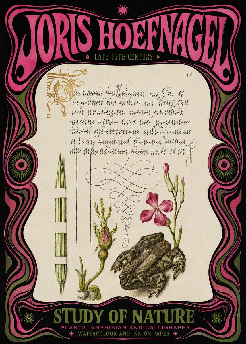 Joris Hoefnagel Study of Nature I No3 - Poszter