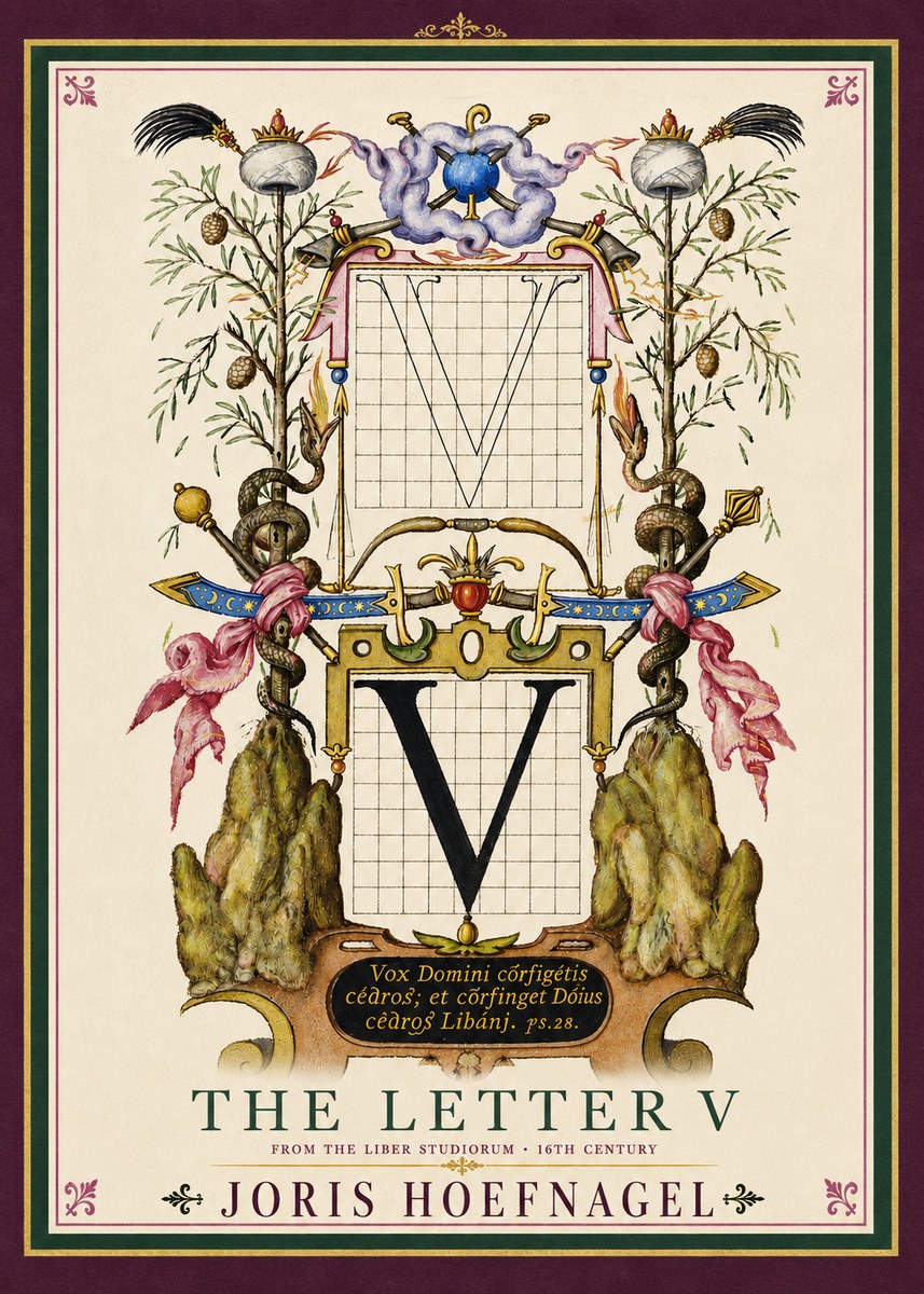 Joris Hoefnagel The Letter V No4 - Poszter