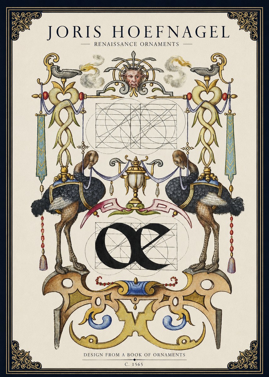 Joris Hoefnagel Ornamental Study I No3 - Poszter