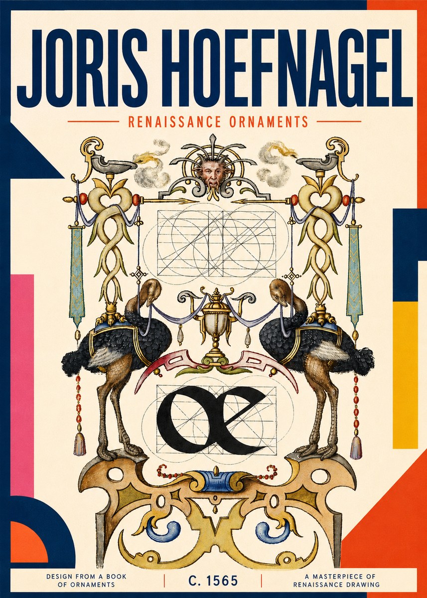 Joris Hoefnagel Ornamental Study I No6 - Poszter