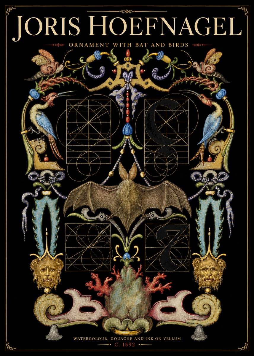 Joris Hoefnagel The Four Elements I No6 - Poszter