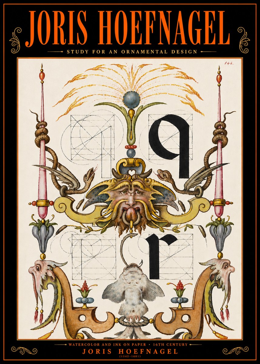 Joris Hoefnagel Ornamental Design I No5 - Poszter