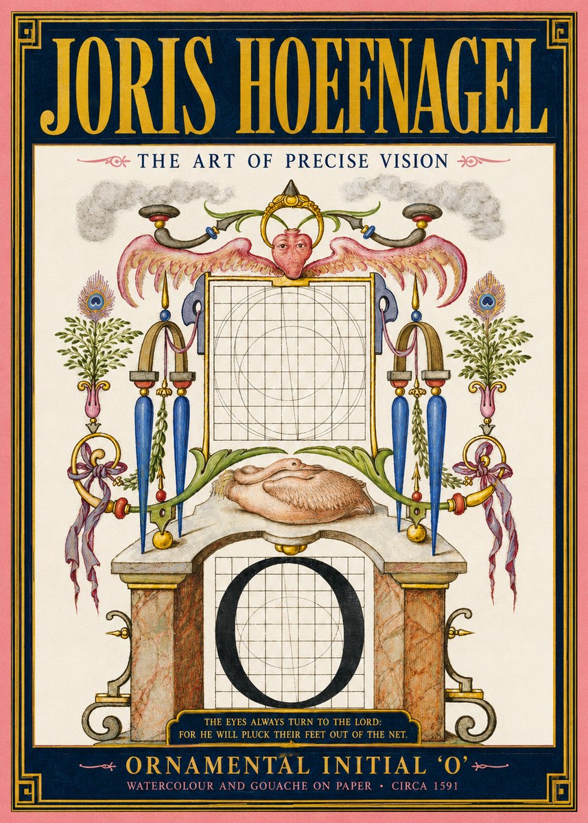 Joris Hoefnagel Ornamental Initial 'O' No2 - Poszter