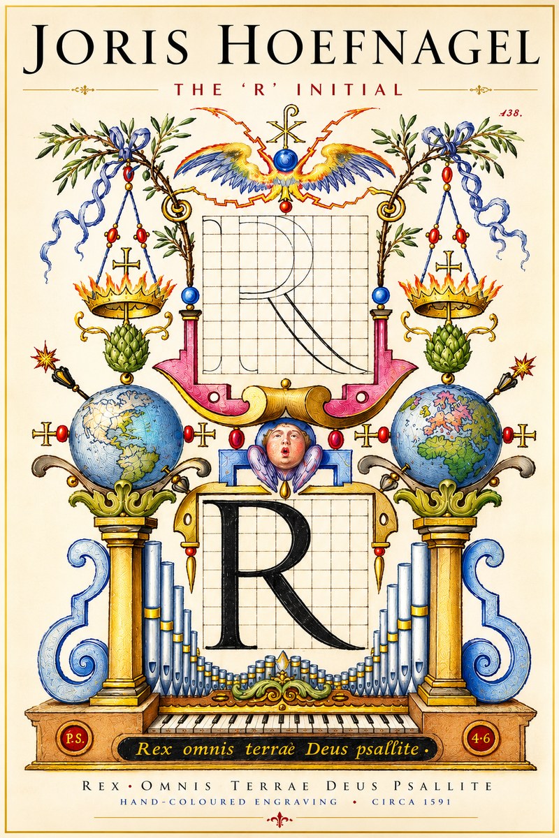 Joris Hoefnagel The 'R' Initial No4 - Poszter