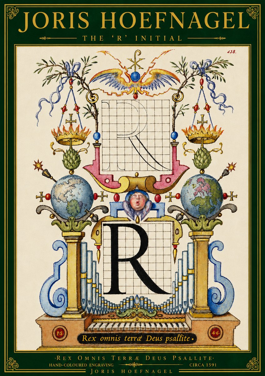 Joris Hoefnagel The 'R' Initial No5 - Poszter