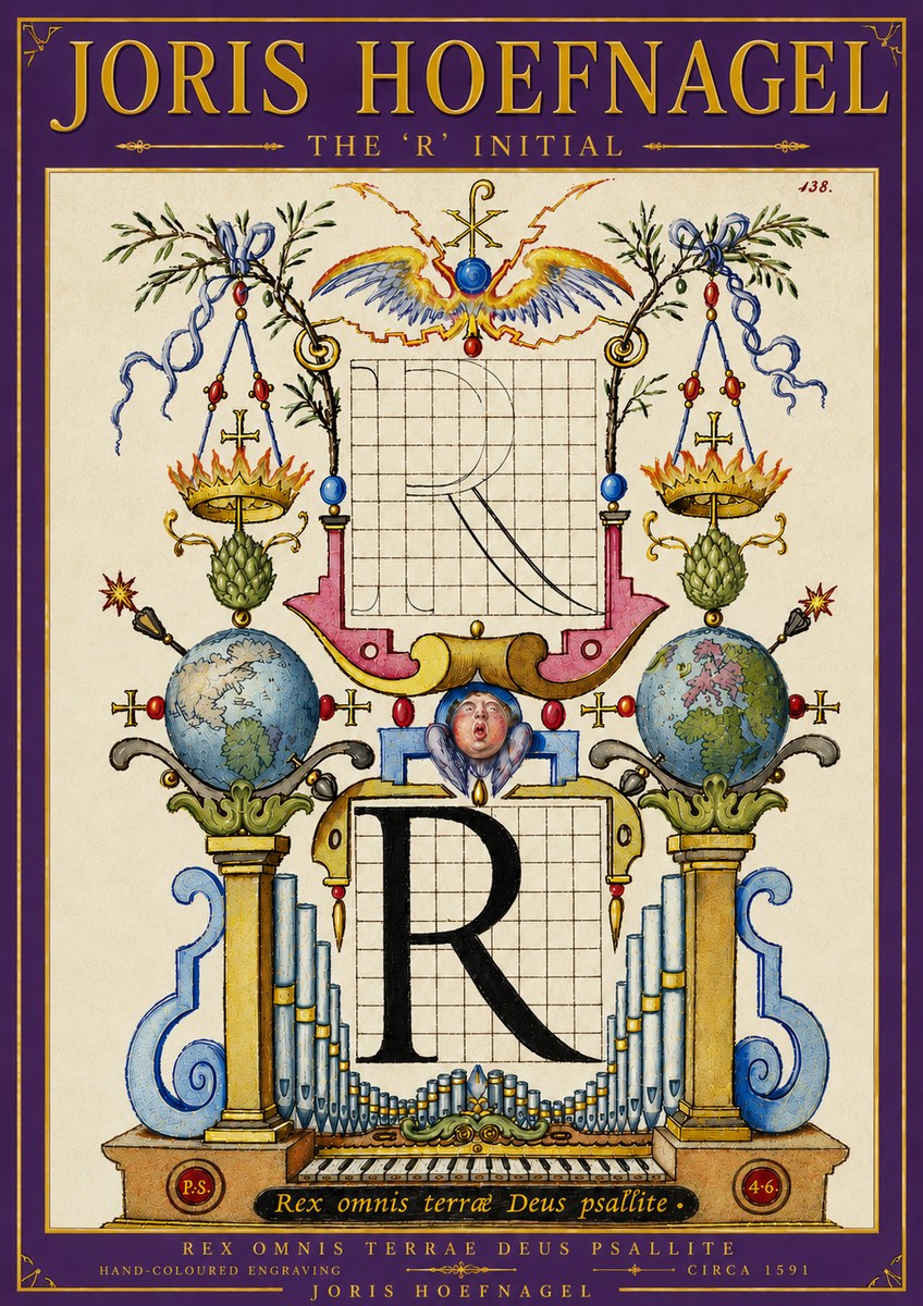 Joris Hoefnagel The 'R' Initial No6 - Poszter