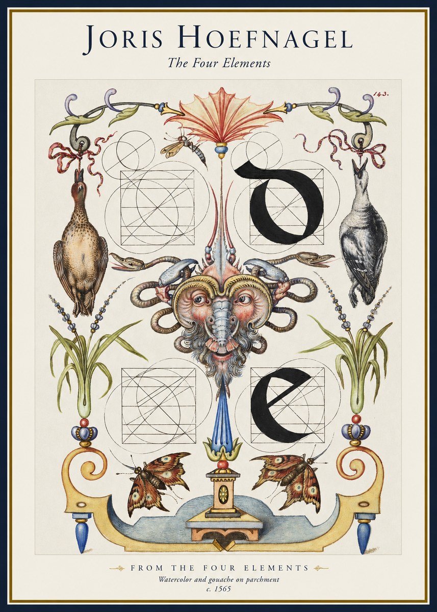 Joris Hoefnagel Ornamental Composition No5 - Poszter