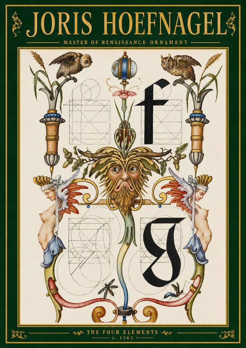 Joris Hoefnagel The Four Elements II No3 - Poszter