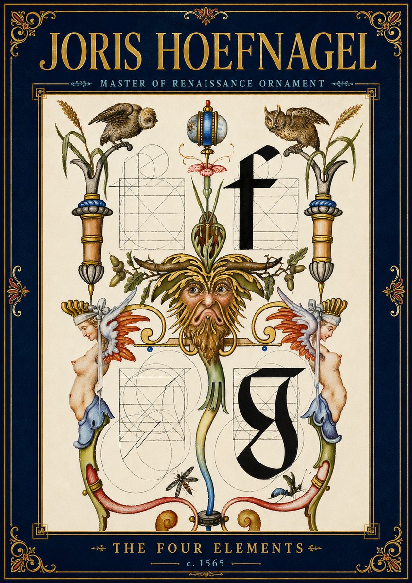 Joris Hoefnagel The Four Elements II No6 - Poszter