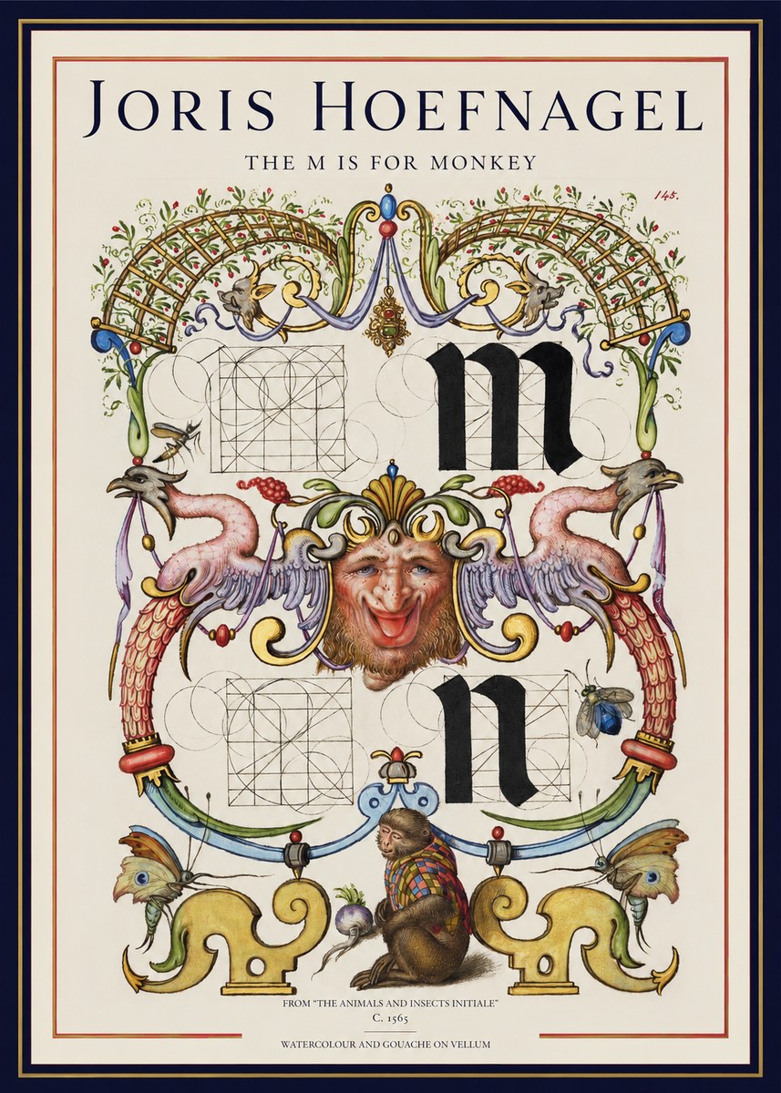 Joris Hoefnagel Grotesques and Ornaments No2 - Poszter