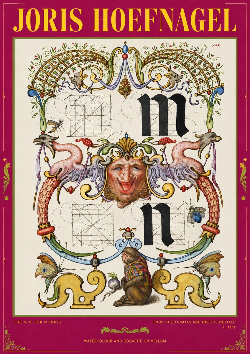Joris Hoefnagel Grotesques and Ornaments No3 - Poszter