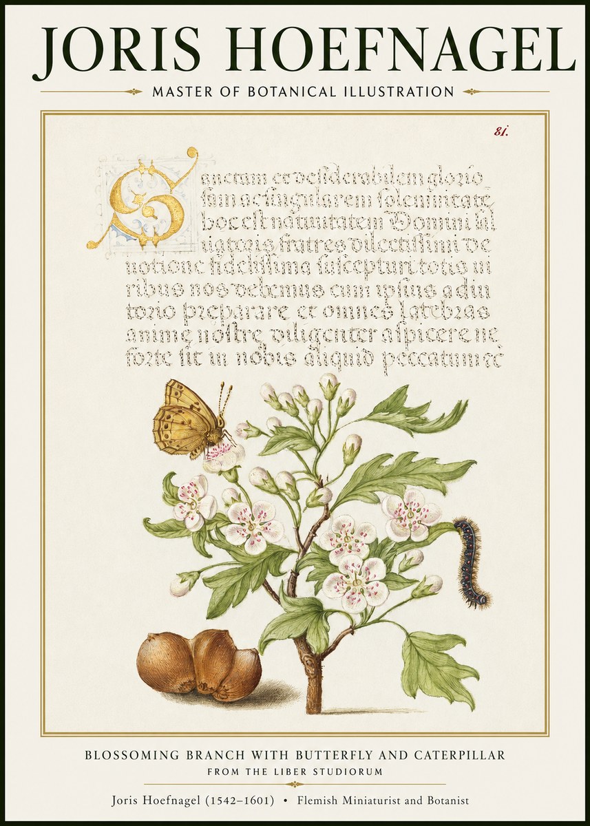 Joris Hoefnagel Blossoming Branch No2 - Poszter