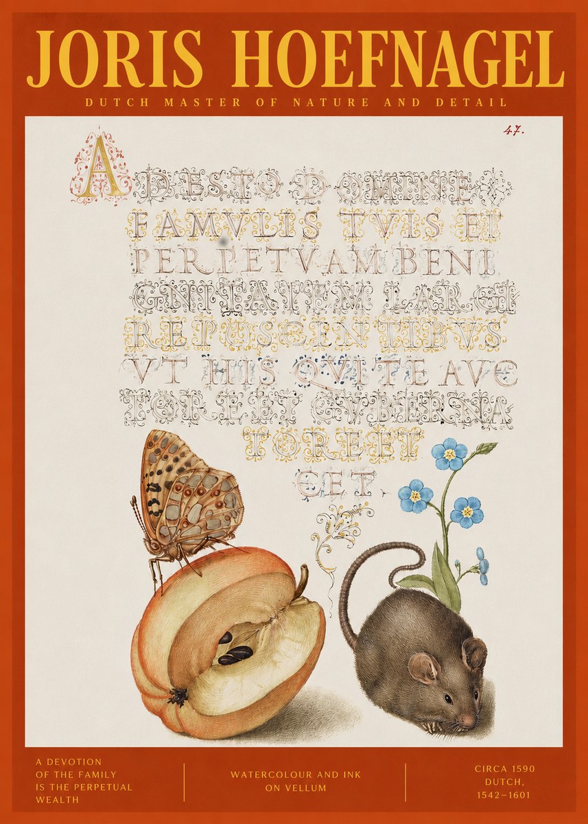 Joris Hoefnagel A Devotion of the Family Is the Perpetual Wealth No2 - Poszter