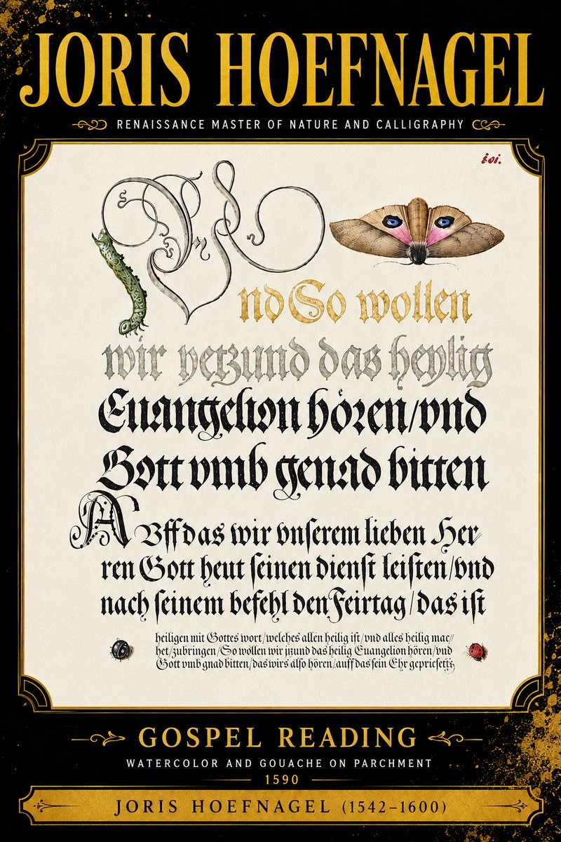 Joris Hoefnagel Gospel Reading No6 - Poszter