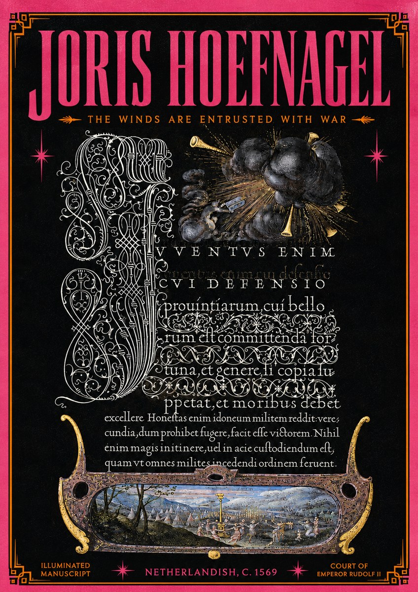 Joris Hoefnagel The Winds Are Entrusted with War No5 - Poszter