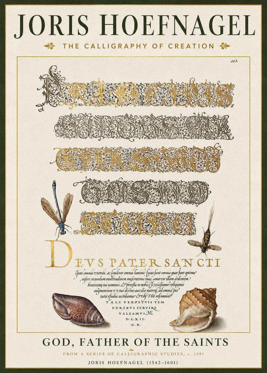 Joris Hoefnagel Praise Be to God the Father No5 - Poszter