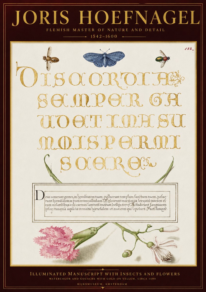 Joris Hoefnagel Laus Virtuti No6 - Poszter