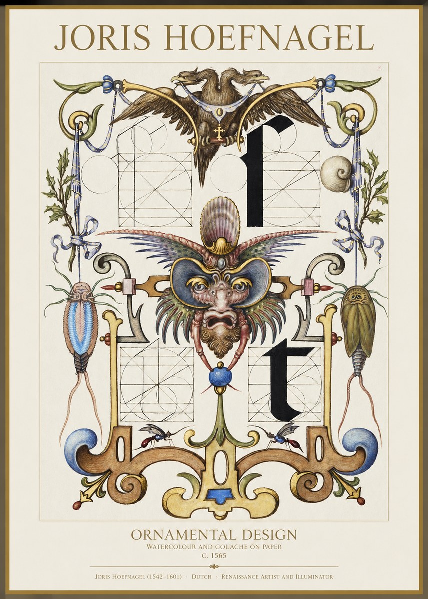 Joris Hoefnagel Ornamental Design II No1 - Poszter