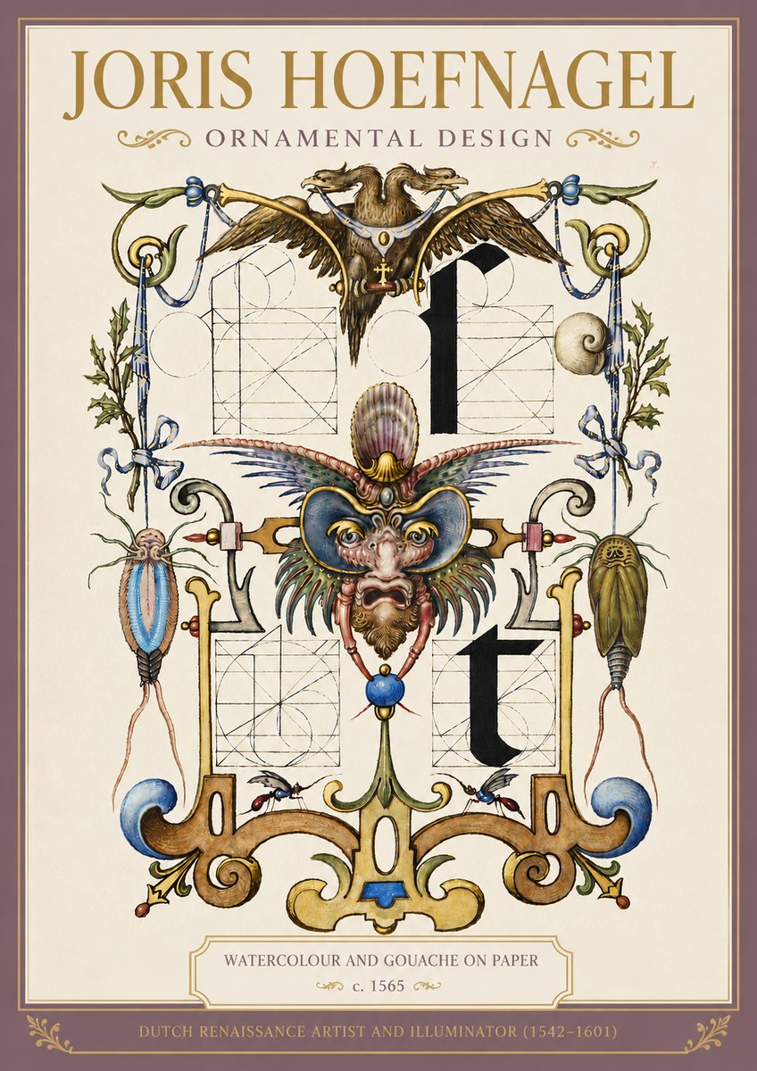 Joris Hoefnagel Ornamental Design II No4 - Poszter