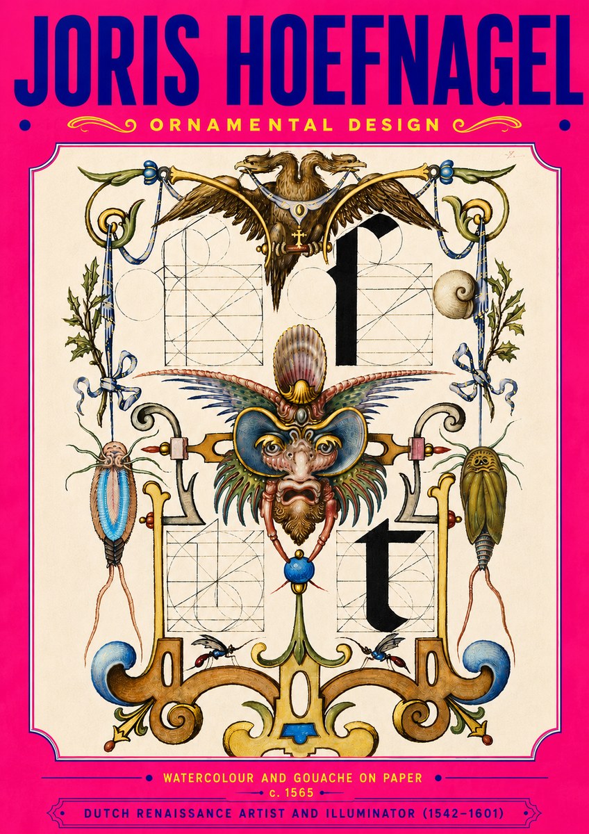 Joris Hoefnagel Ornamental Design II No5 - Poszter