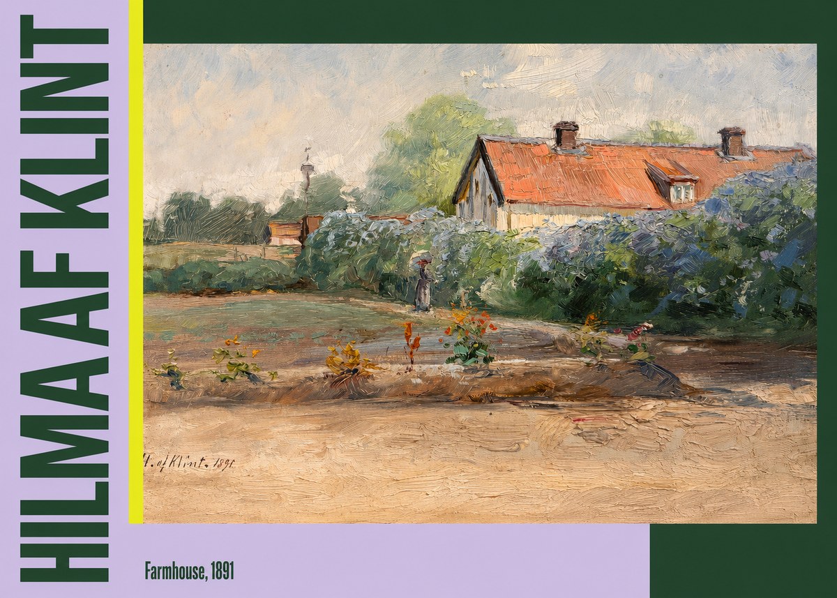 Hilma af Klint Farmhouse, 1891 No3 - Poszter