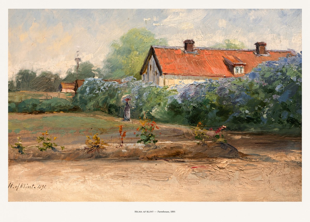 Hilma af Klint Farmhouse, 1891 No5 - Poszter