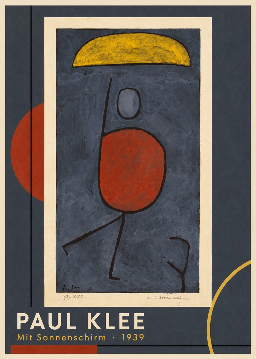 Paul Klee Mit Sonnenschirm No1 - Poszter