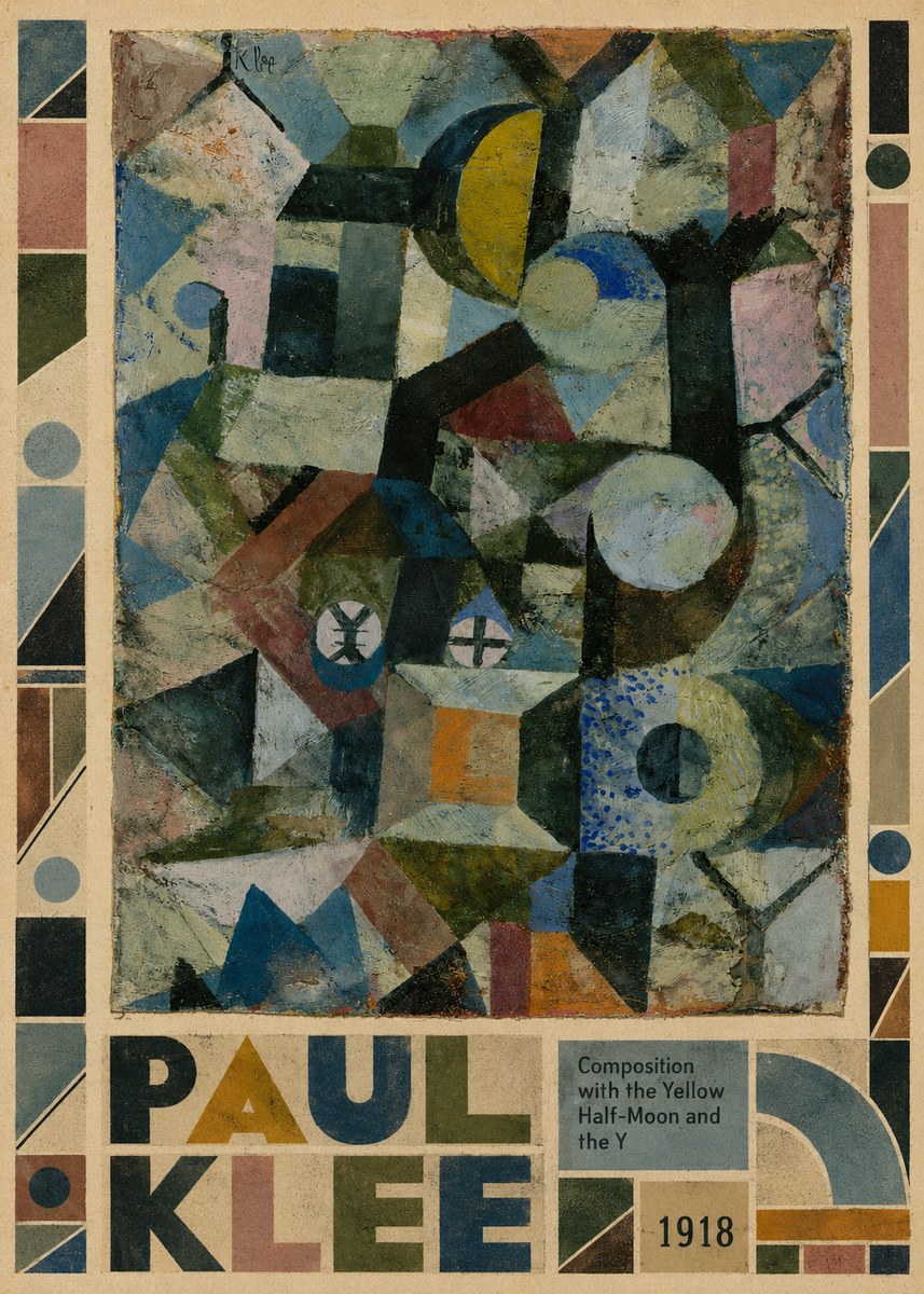 Paul Klee Composition with the Yellow Half-moon and the Y No5 - Poszter