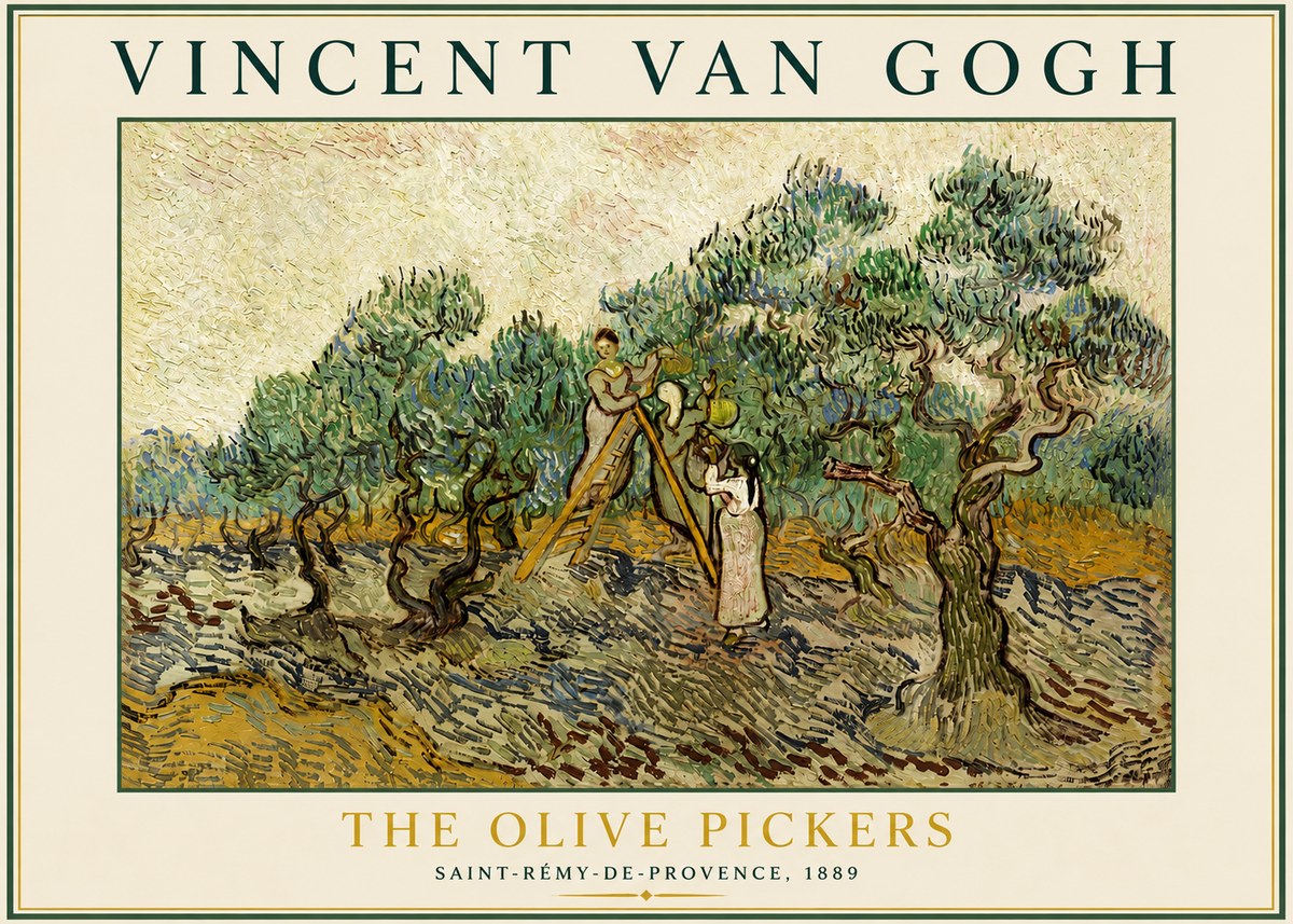 Van Gogh The Olive Pickers II No3 - Poszter