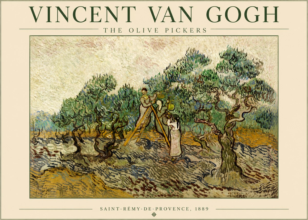 Van Gogh The Olive Pickers II No4 - Poszter