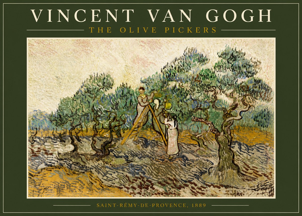 Van Gogh The Olive Pickers II No6 - Poszter
