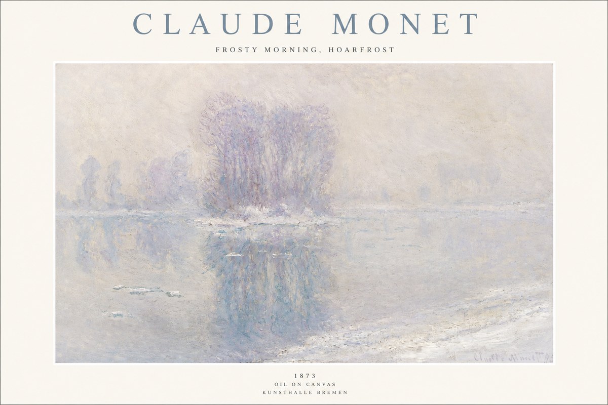 Monet Frosty Morning, Hoarfrost No1 - Poszter