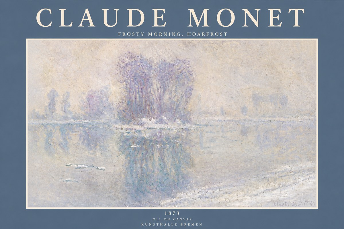 Monet Frosty Morning, Hoarfrost No3 - Poszter