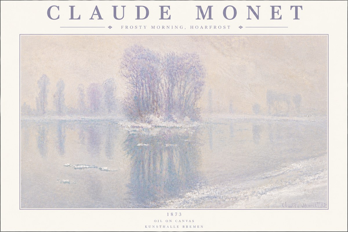 Monet Frosty Morning, Hoarfrost No6 - Poszter