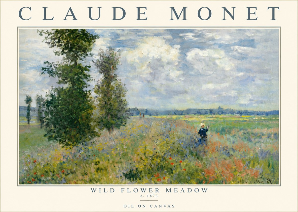 Monet Wild Flower Meadow No3 - Poszter