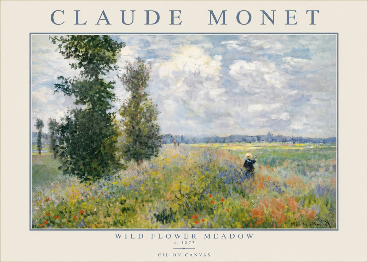 Monet Wild Flower Meadow No5 - Poszter