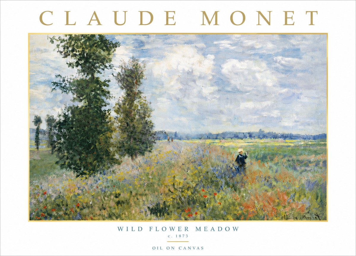 Monet Wild Flower Meadow No6 - Poszter