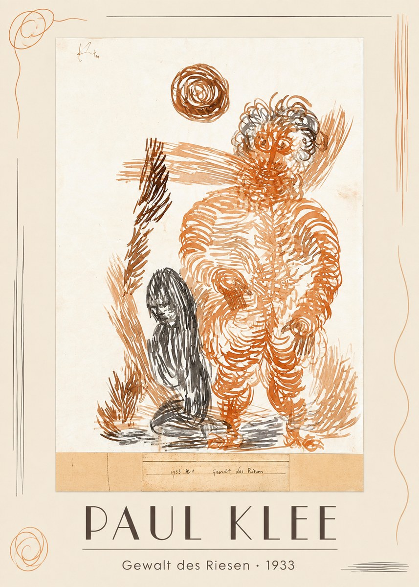 Paul Klee Gewalt Des Riesen I No1 - Poszter