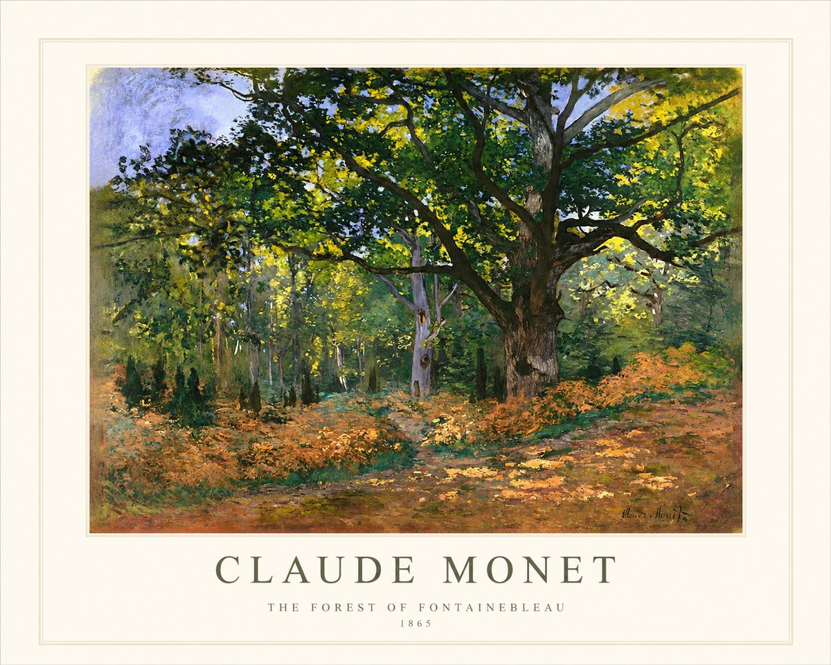 Monet The Forest of Fontainebleau No1 - Poszter