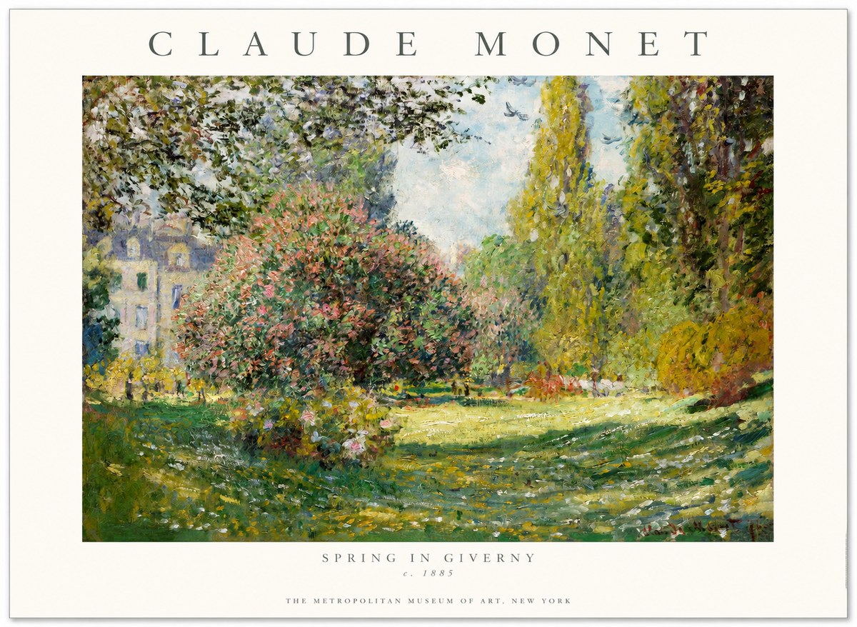 Monet Spring in Giverny No1 - Poszter