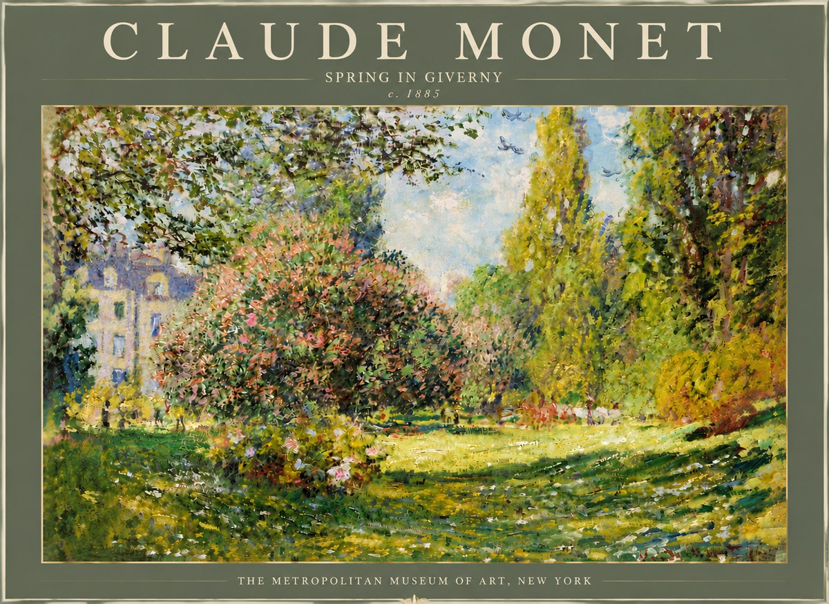 Monet Spring in Giverny No6 - Poszter