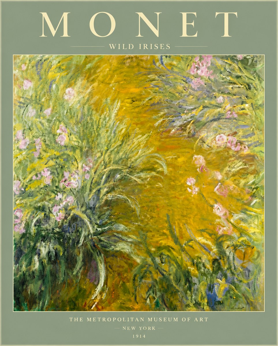 Monet Wild Irises No6 - Poszter