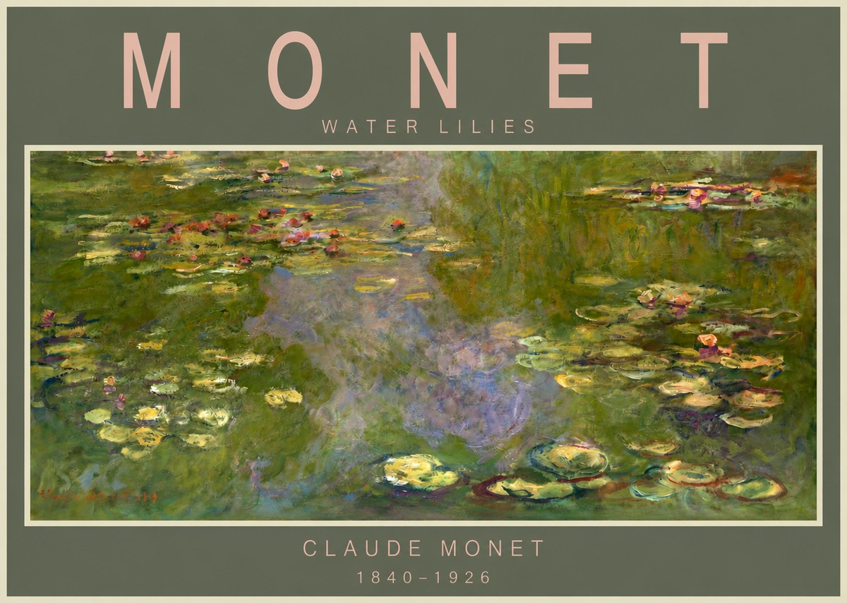 Monet Water Lilies V No3 - Poszter