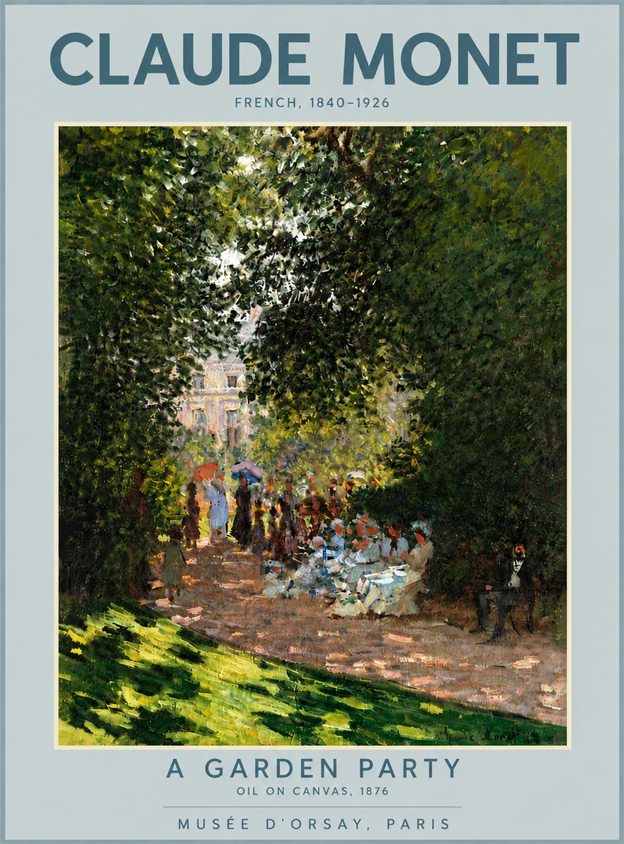 Monet A Garden Party No6 - Poszter