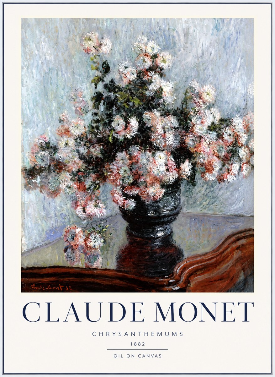 Monet Chrysanthemums No2 - Poszter