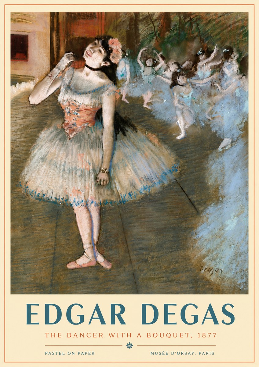 Edgar Degas The Dancer with a Bouquet No4 - Poszter