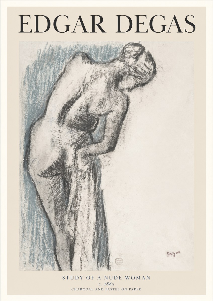Edgar Degas Study of a Nude Woman II No1 - Poszter